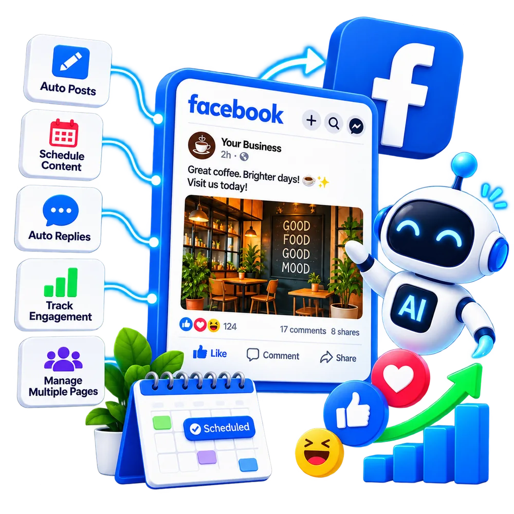 Facebook automation - white-label software for agencies by MagicBolt AI